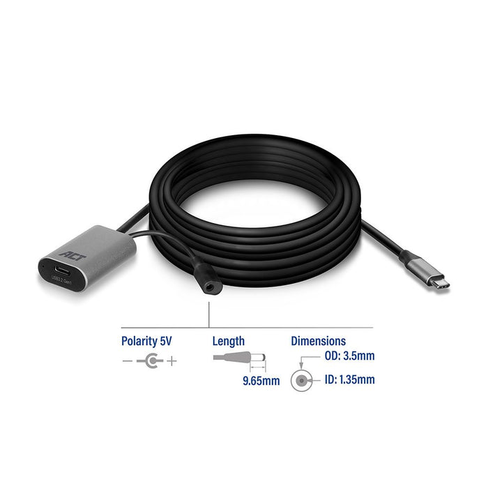 EAN 8716065419894 - ACT AC7060 cable USB USB 3.2 Gen 1 (3.1 Gen 1) 5 m USB C Negro imagen 4