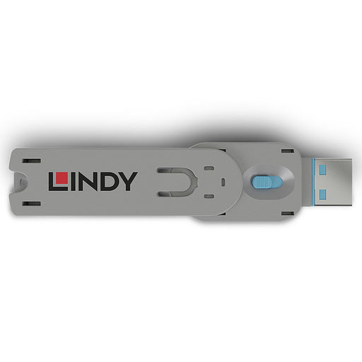 EAN 4002888406222 - Lindy 40622 bloqueador de puerto Llave de bloqueador de puerto USB tipo A Azul Acrilonitrilo butadieno es imagen 2
