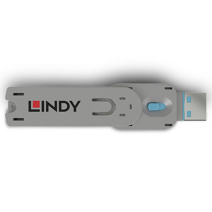 EAN 4002888406222 - Lindy 40622 bloqueador de puerto Llave de bloqueador de puerto USB tipo A Azul Acrilonitrilo butadieno es imagen 2