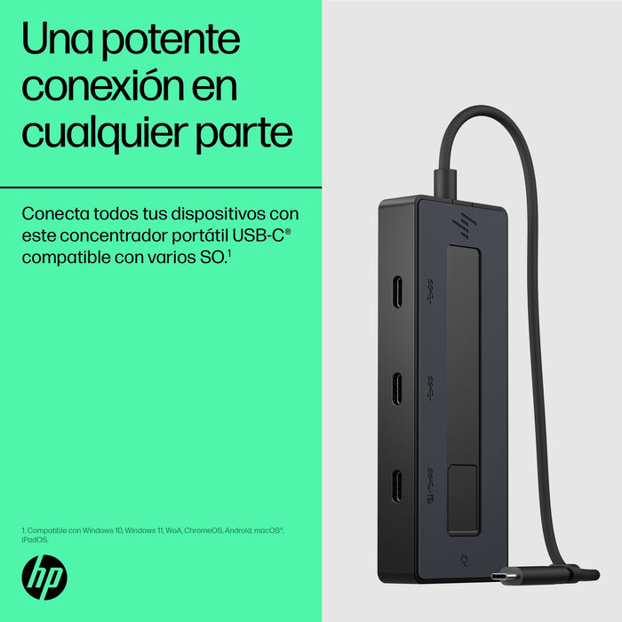 EAN 0196548906963 - HP 4K USB-C Multiport Hub USB Tipo C Negro imagen 10