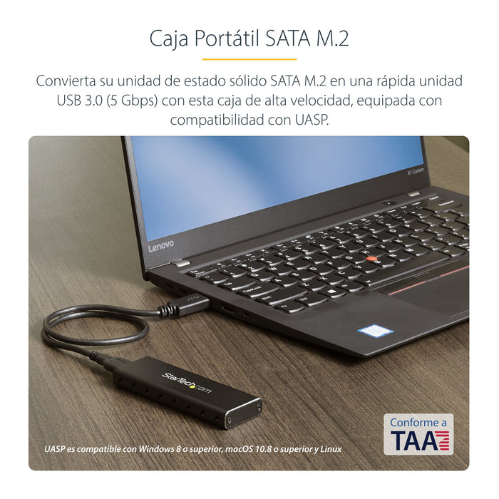 EAN 0065030859684 - StarTech.com SM2NGFFMBU33 caja para disco duro externo Caja externa para unidad de estado sólido (SSD) imagen 7