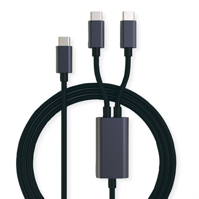EAN 7630049623514 - ROLINE 11028308 cable USB USB 2.0 1,85 m USB C 2 x USB C Negro imagen 1