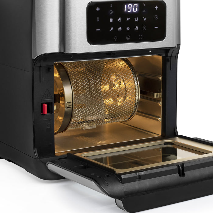 EAN 8713016091451 - Princess 182065 Sencillo 10 L Independiente 1500 W Freidora de aire caliente Plata imagen 14