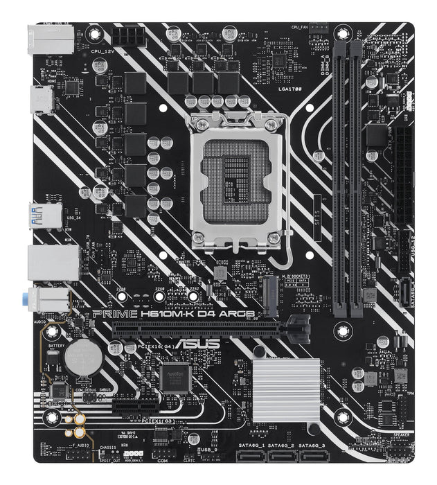 EAN 4711387460177 - ASUS PRIME H610M-K D4 ARGB Intel H610 LGA 1700 micro ATX imagen 2