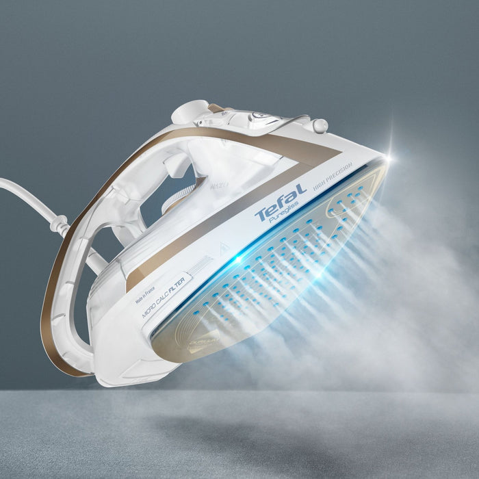 EAN 3121040086469 - Tefal Puregliss FV8042 Plancha vapor-seco Durilium AirGlide Autoclean soleplate 3000 W Bronce, Blanco imagen 7