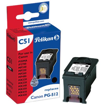 EAN 4018474105721 - Pelikan PG-512 BK cartucho de tinta 1 pieza(s) Foto negro imagen 1