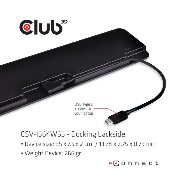EAN 8719214472108 - CLUB3D CSV-1564W65 base para portátil y replicador de puertos Acoplamiento USB 3.2 Gen 1 (3.1 Gen 1) Type imagen 6