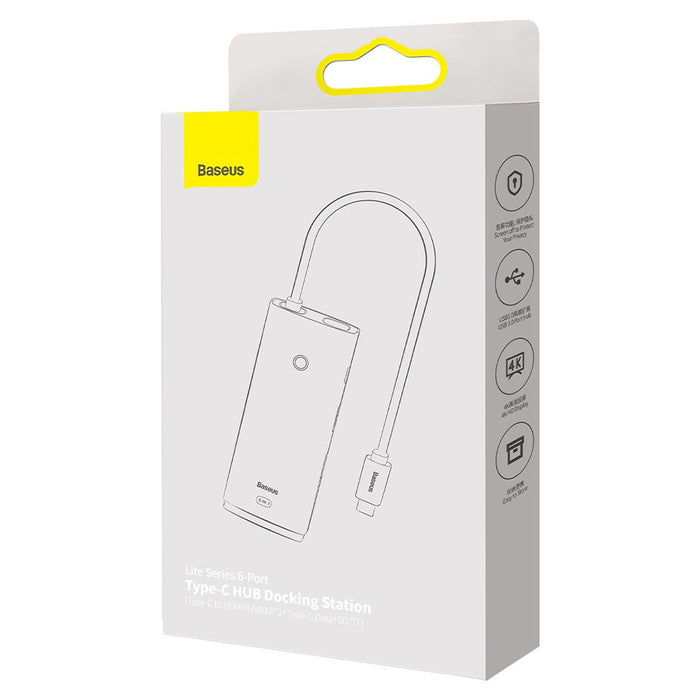 EAN 6932172606329 - Baseus WKQX050001 hub de interfaz USB Tipo C 5000 Mbit/s Negro imagen 7