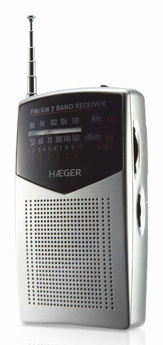 EAN 5608475012396 - Haeger PR-BIB.006A radio Portátil Analógica Negro, Plata imagen 1