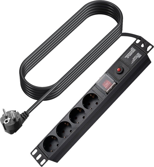 EAN 1194553200006 - Vision TC-PSTRP4EU base múltiple 1,8 m 4 salidas AC Interior Negro imagen 1