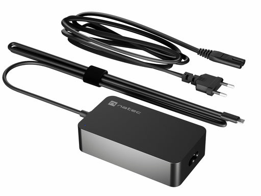 EAN 5901969439014 - NATEC LAPTOP CHARGER GRAYLING USB-C 65W adaptador e inversor de corriente Interior Negro imagen 1