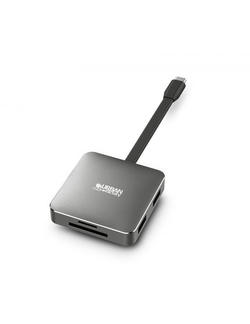 EAN 3760170857930 - Urban Factory HUBEE LIGHT USB 3.2 Gen 1 (3.1 Gen 1) Type-C Gris imagen 1