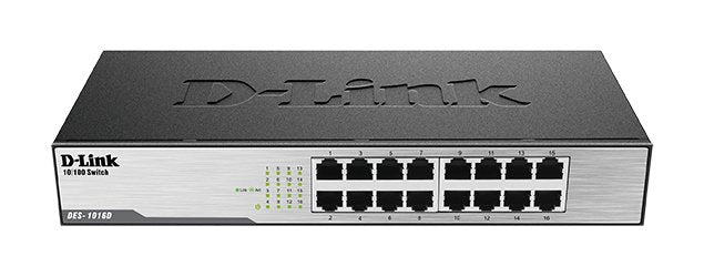 EAN 0790069221262 - D-Link DES-1016D No administrado Fast Ethernet (10/100) Negro imagen 1