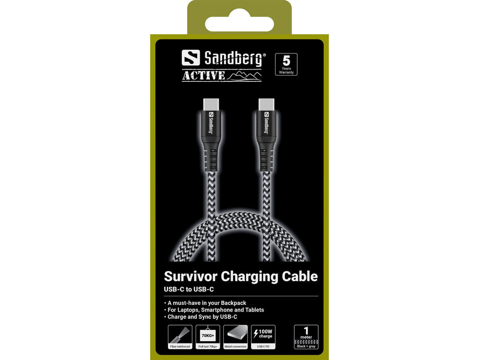 EAN 5705730441387 - Sandberg 441-38 cable USB USB 2.0 USB C Negro, Gris imagen 2