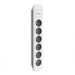 EAN 5901878502977 - Qoltec 50297 base múltiple 1,8 m 6 salidas AC Interior Gris, Blanco imagen 1