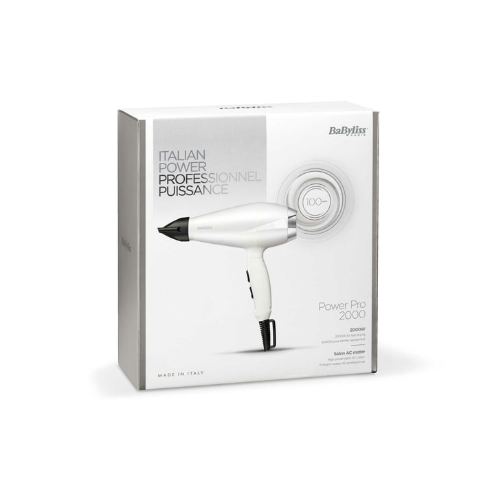 EAN 3030050154832 - BaByliss 6704WE secador 2000 W Negro, Blanco imagen 6