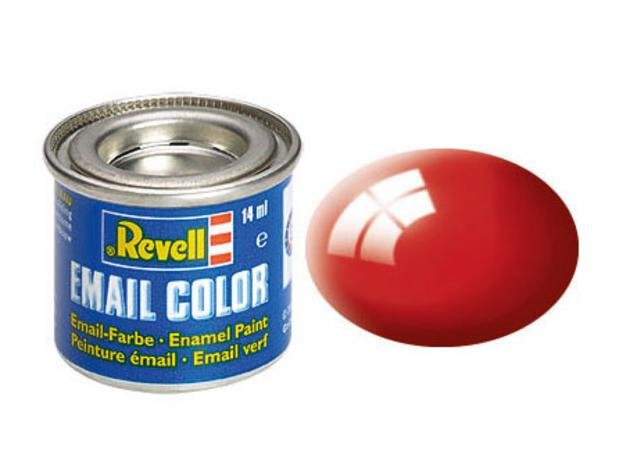 EAN 42022770 - Revell Fiery red, gloss RAL 3000 14 ml-tin parte y accesorio de modelo a escala Pintura imagen 1