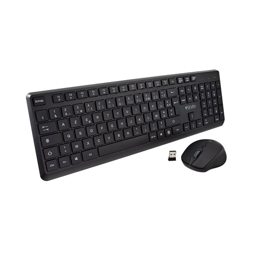EAN 662919117165 - V7 CKW350FR teclado Ratón incluido Universal RF inalámbrico AZERTY Francés Negro imagen 1