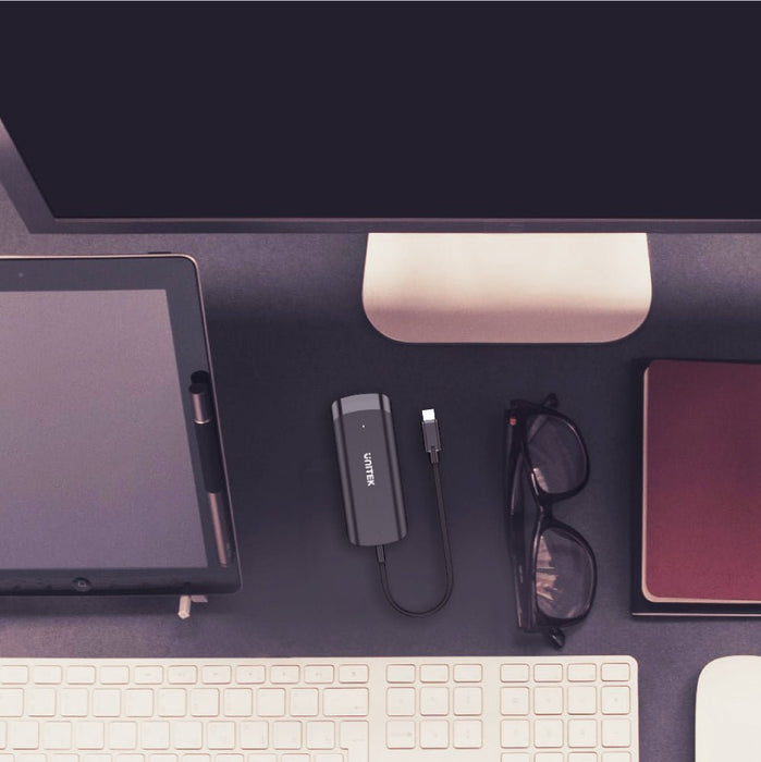 EAN 4894160043900 - UNITEK uHUB Q4+ USB 3.2 Gen 1 (3.1 Gen 1) Type-C 5000 Mbit/s Negro imagen 4