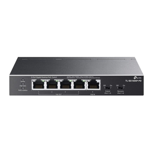 EAN 4895252501117 - TP-Link TL-SG1005P-PD switch Gigabit Ethernet (10/100/1000) Energía sobre Ethernet (PoE) Negro imagen 1