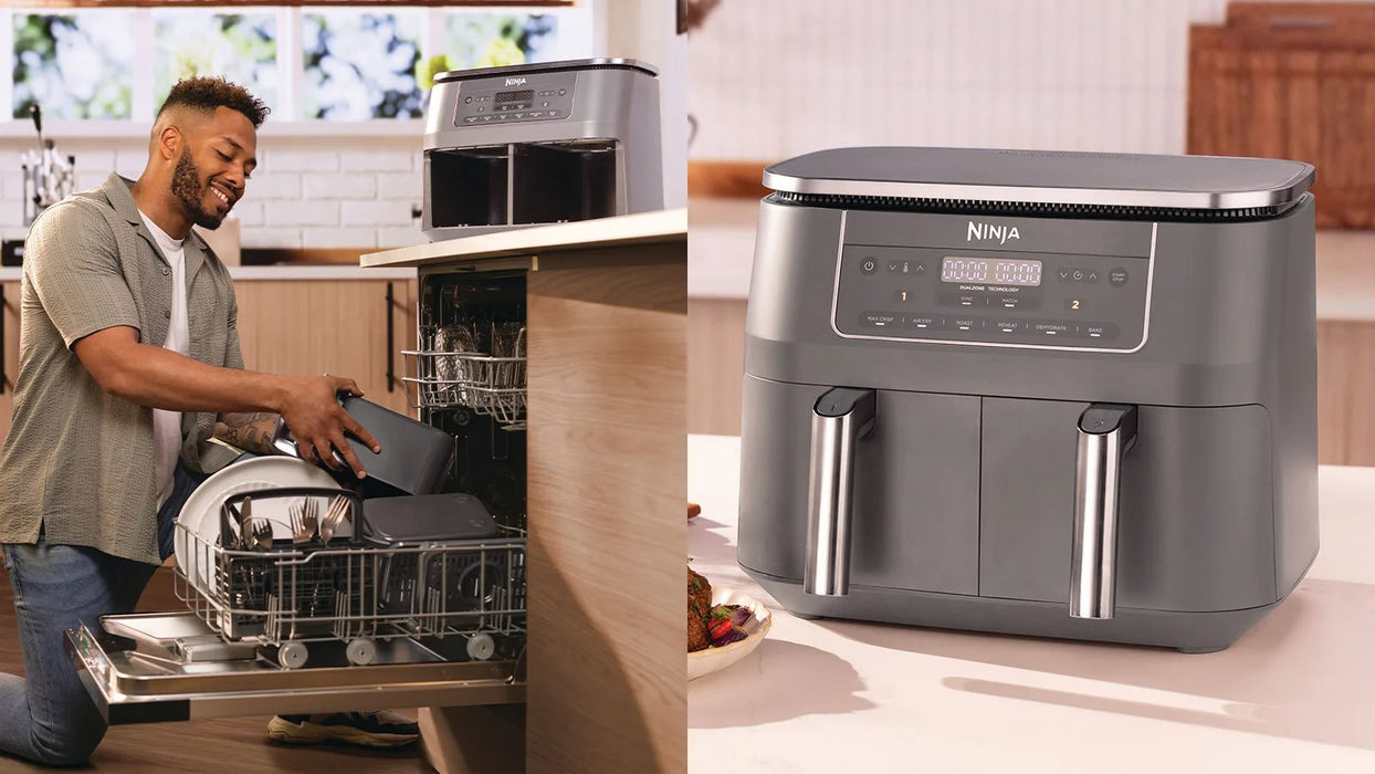 EAN 0622356322690 - Ninja DZ300EU freidora Doble 7,6 L Independiente 2400 W Freidora de aire caliente Gris imagen 6