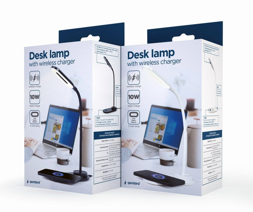 EAN 8716309125987 - Gembird TA-WPC10-LED-01 cargador de dispositivo móvil Smartphone Negro CC Cargador inalámbrico Interior imagen 6