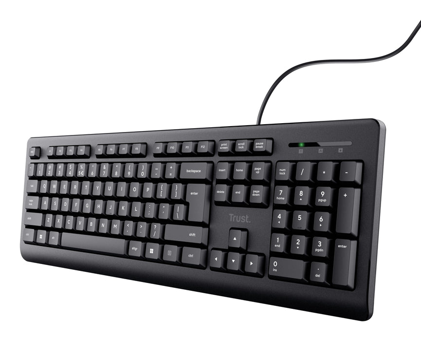 EAN 8713439246391 - Trust 24639 teclado Oficina USB No Inglés de EE. UU. Negro imagen 1