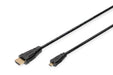 EAN 4016032323006 - Digitus AK-330115-010-S cable HDMI 1 m HDMI tipo D (Micro) HDMI tipo A (Estándar) Negro imagen 1