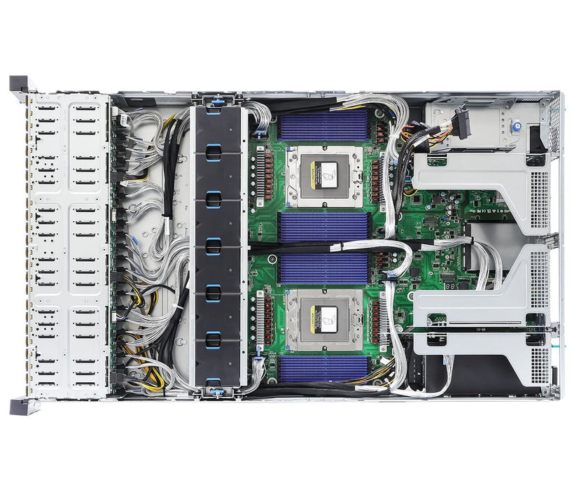 EAN 4711430521756 - Asrock 2U24E-GENOA2 servidor barebone AMD SoC LGA 6096 Bastidor (2U) Negro, Gris imagen 5