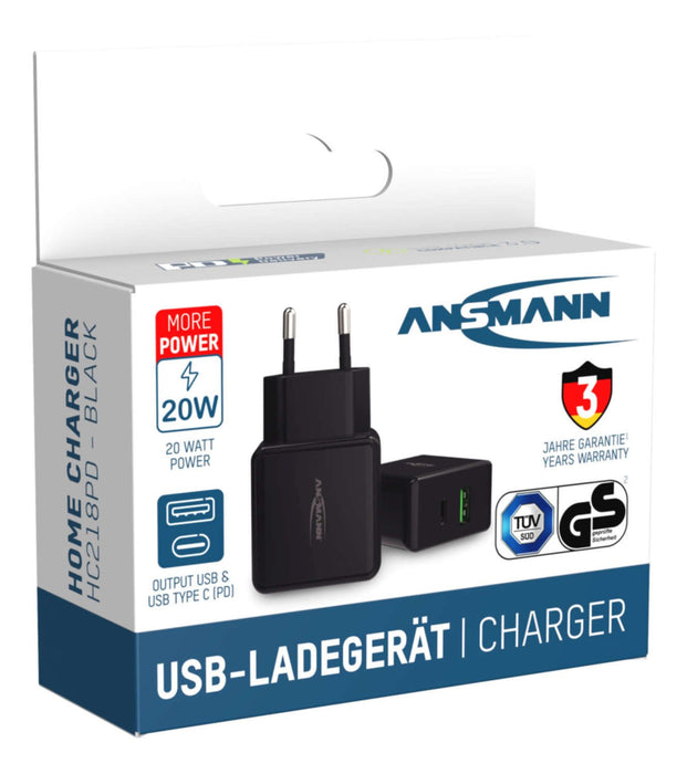EAN 4013674176557 - Ansmann HC218PD Universal Negro Corriente alterna Carga rápida Interior imagen 11