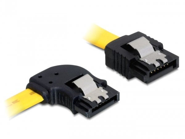 EAN 4043619828241 - DeLOCK 0.3m SATA M/M cable de SATA 0,3 m Amarillo imagen 1