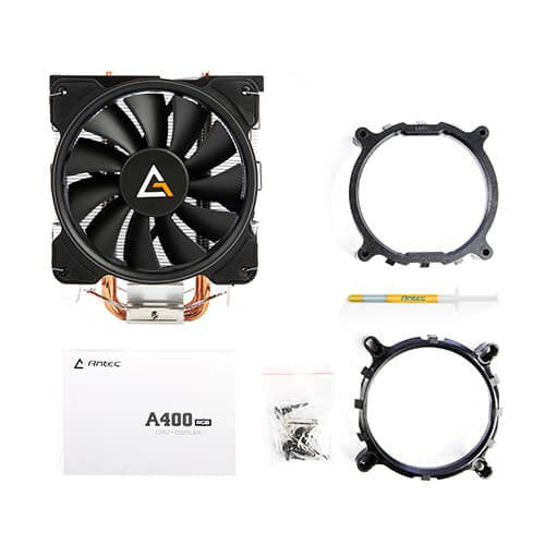 EAN 0761345740074 - Antec A400 RGB Procesador Enfriador 12 cm Negro, Cobre, Metálico imagen 10