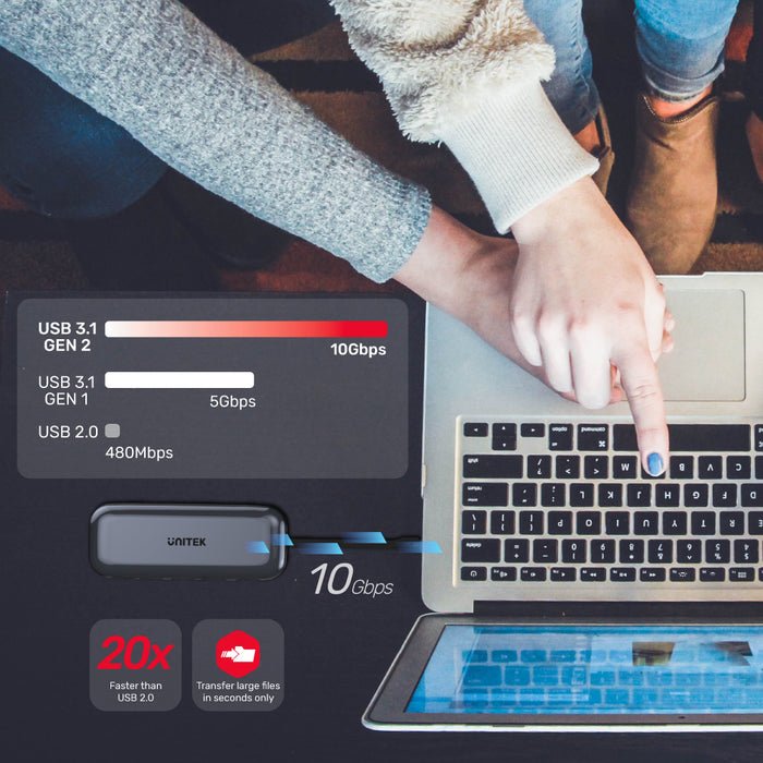 EAN 4894160047069 - UNITEK uHUB H6 USB Tipo C 10000 Mbit/s Gris imagen 7