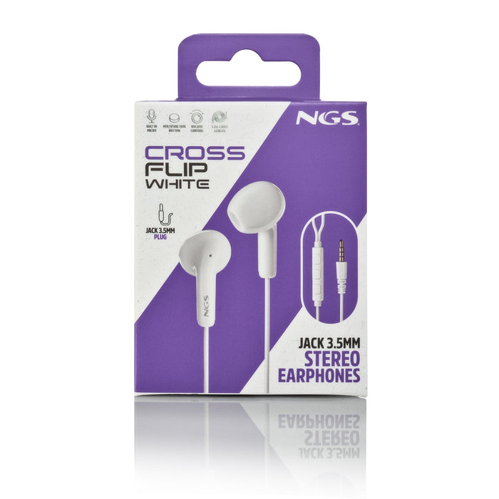 EAN 8435430627091 - NGS CROSS FLIP Auriculares Alámbrico Dentro de oído Llamadas/Música Blanco imagen 7