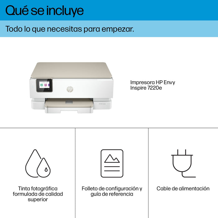 EAN 0195908882510 - HP ENVY Inspire 7220e All-in-One Printer Inyección de tinta térmica A4 4800 x 1200 DPI 15 ppm Wifi imagen 8