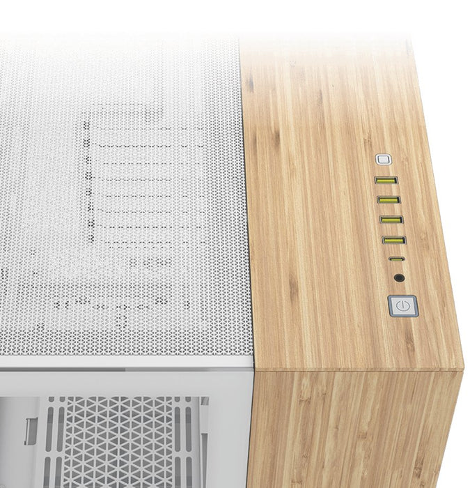 EAN 0840006688860 - Corsair CC-9011284-WW carcasa de ordenador Midi Tower Bamboo, Blanco imagen 2