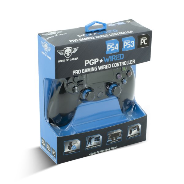 EAN 3700104441200 - Spirit of Gamer SOG-WXGP4 mando y volante Negro USB 2.0 Gamepad Analógico/Digital PC, PlayStation 4, Play imagen 3
