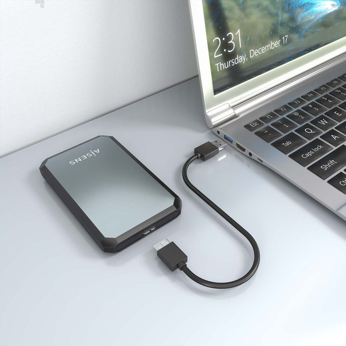 EAN 8435739902165 - AISENS ASE-2529B caja para disco duro externo Carcasa de disco duro/SSD Negro, Gris 2.5" imagen 6