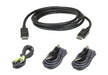 EAN 4719264647130 - ATEN 2L-7D02UDPX4 cable para video, teclado y ratón (kvm) Negro imagen 1