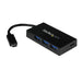 EAN 0065030862677 - StarTech.com HB30C3A1CFB hub de interfaz USB 3.2 Gen 1 (3.1 Gen 1) Type-C 5000 Mbit/s Negro imagen 1
