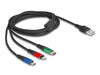EAN 4043619901562 - DeLOCK 90156 cable USB USB 2.0 2 m USB A Micro-USB B/Lightning/Apple 30-pin Negro, Azul, Verde, Rojo imagen 1