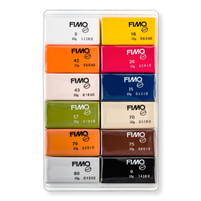EAN 4007817053430 - Staedtler FIMO 8023 C Pasta de modelar 300 g Negro, Azul, Chocolate, Color coñac, Gris, Oliva, Naranja, R imagen 2
