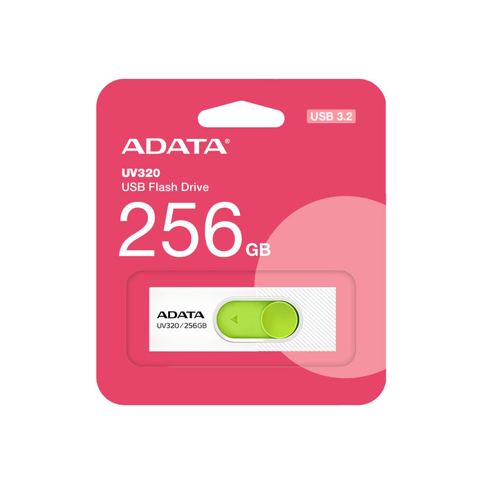 EAN 4711085944184 - ADATA UV320 unidad flash USB 256 GB USB tipo A 3.2 Gen 1 (3.1 Gen 1) Verde, Blanco imagen 3