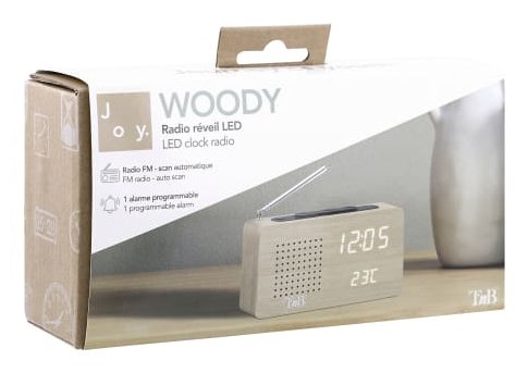 EAN 3303170112182 - T'nB CLOCKFMWD radio Reloj Digital Madera imagen 5