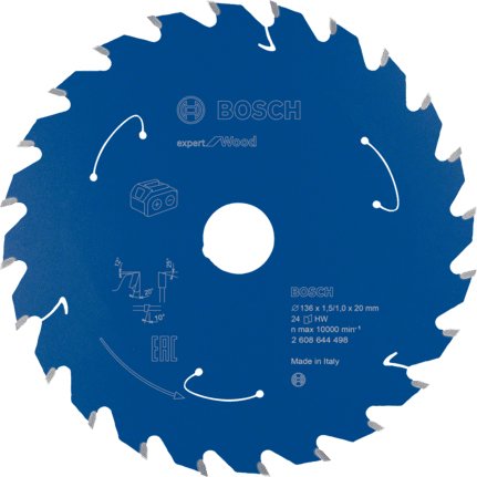 EAN 3165140957281 - Bosch 2 608 644 498 hoja de sierra circular 13,6 cm 1 pieza(s) imagen 1