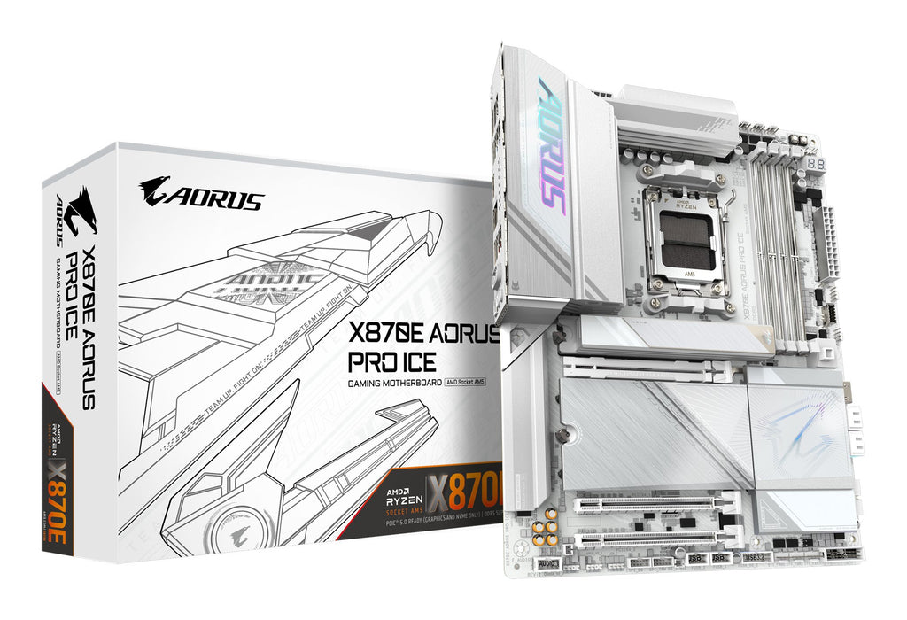 EAN 4719331864798 - GIGABYTE X870E AORUS PRO ICE placa base AMD X870E Zócalo AM5 ATX imagen 1