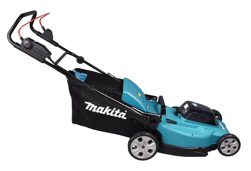EAN 0088381756679 - Makita DLM480PT2 cortadora de césped Cortacésped manual Batería Negro, Turquesa imagen 6