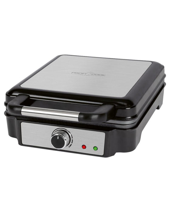 EAN 4006160124101 - ProfiCook PC-WA 1241 4 barquillo(s) 1200 W Negro, Acero inoxidable imagen 1