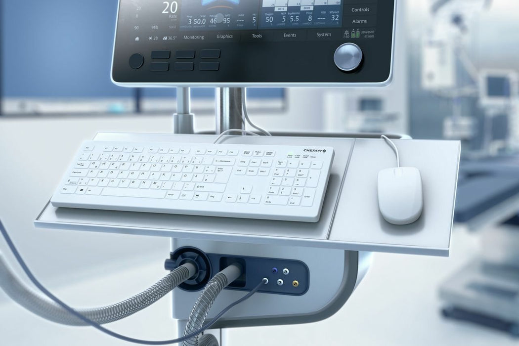 EAN 7061112753645 - CHERRY AK-C8112 teclado Médico USB QWERTZ Alemán Blanco imagen 6