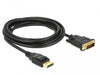 EAN 4043619853144 - DeLOCK 85314 adaptador de cable de vídeo 3 m DisplayPort DVI-D Negro imagen 1